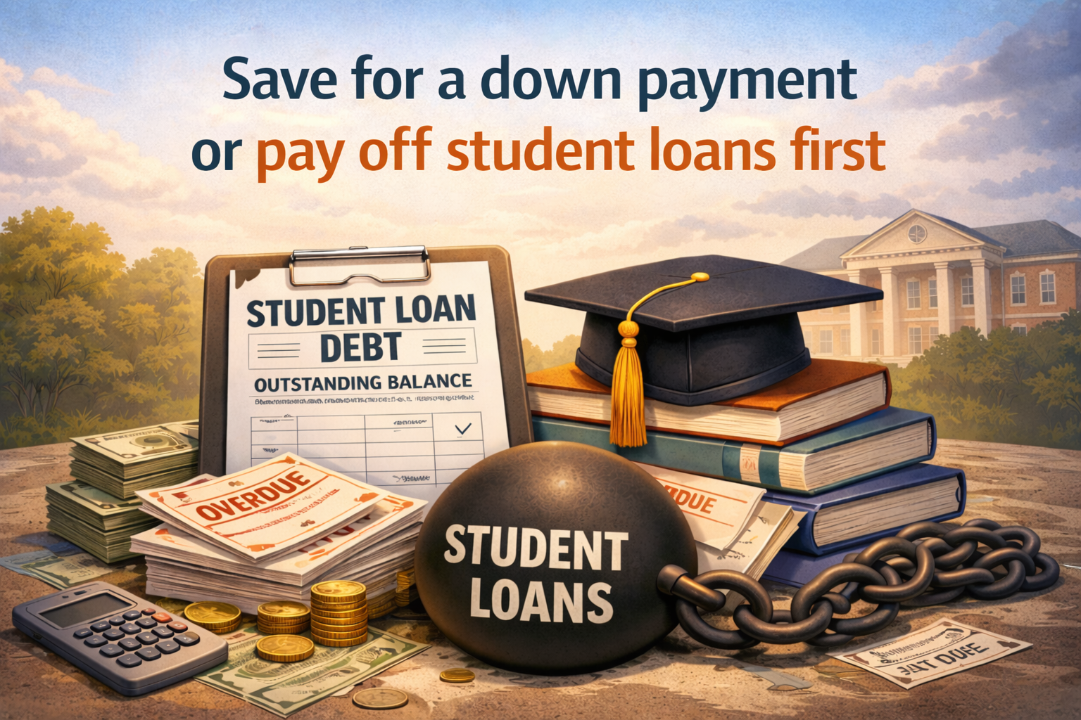 Save For a Down Payment or Pay off Student Loans First